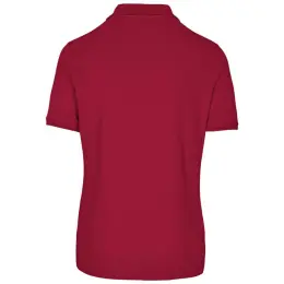 Mens Houston Stretch Golf Shirt Red Back